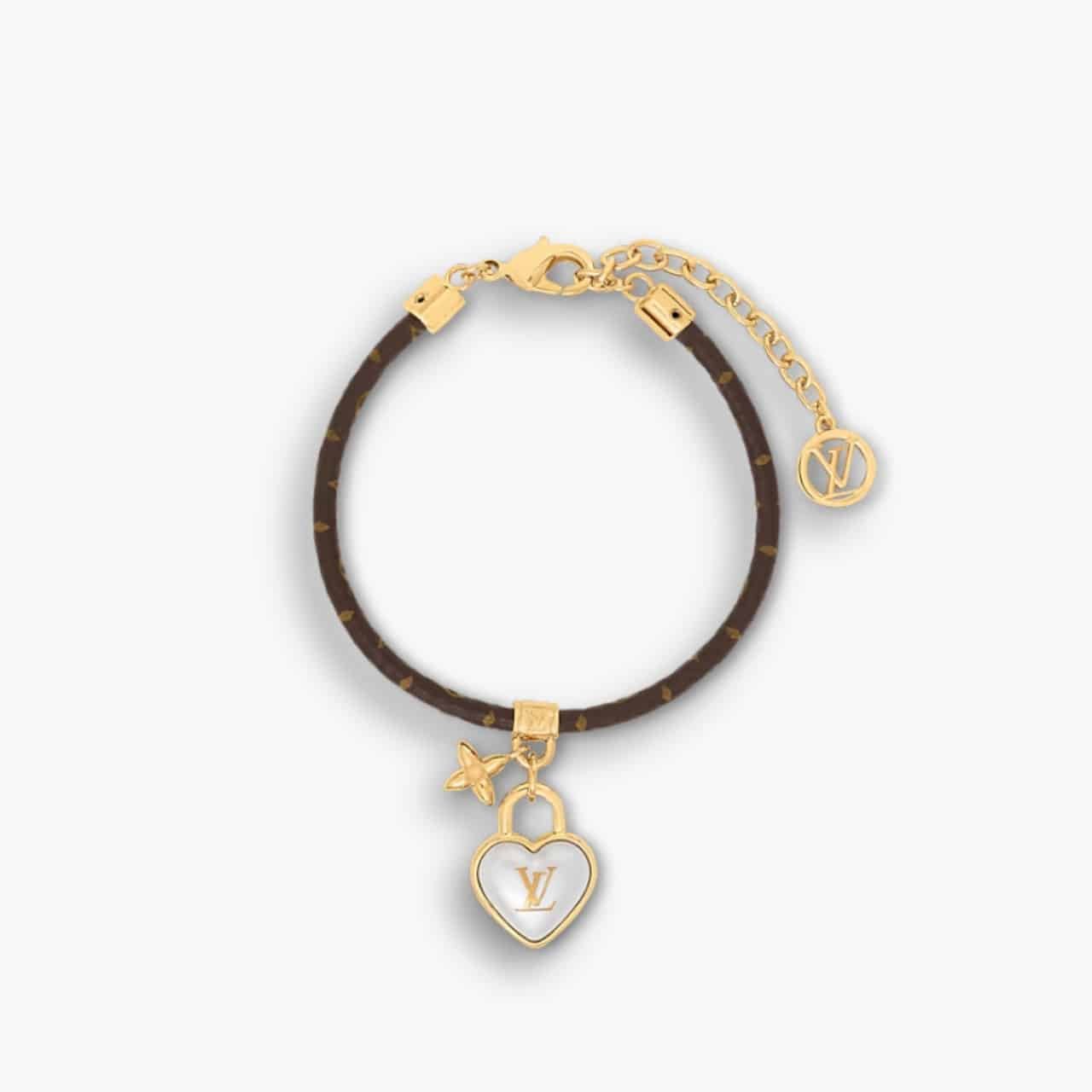 ELG_LVBR1013.jpg Louis Vuitton Heart Padlock Bracelet M8413Z - Image 1