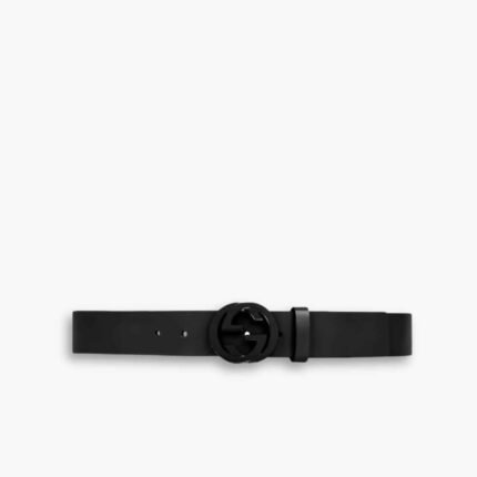 Gucci Selleria Leather Belt Black 368186 BGH0V 1000