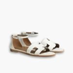 Hermes Santorini Sandal White H182139Z90350
