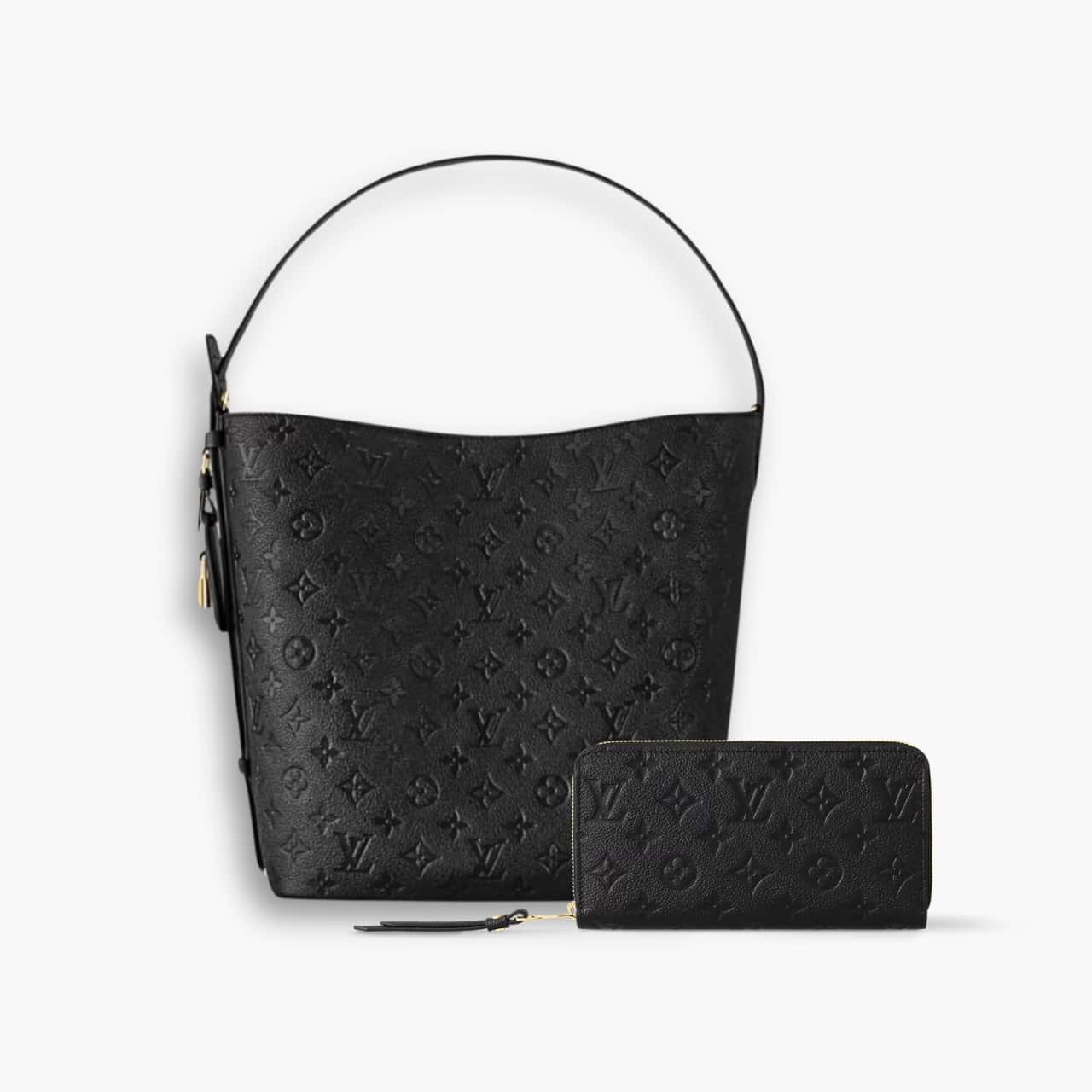 ELG_LVSET1005.jpg Perfect Match: Louis Vuitton All In GM 30cm X Louis Vuitton Zippy Wallet Monogram Black 19cm - Image 1