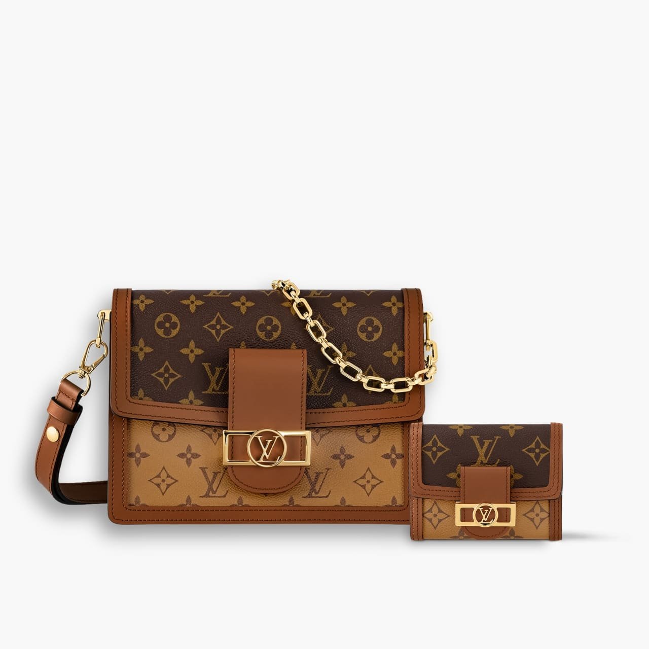 ELG_LVSET1006.jpg Perfect Match: Louis Vuitton Dauphine MM 25cm X Louis Vuitton Dauphine Compact Wallet 12cm - Image 1