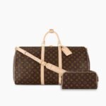 Perfect Match: Louis Vuitton Monogram Keepall Bandoulière 55Cm X Louis Vuitton Dopp Kit Toilet Pouch Monogram 27Cm