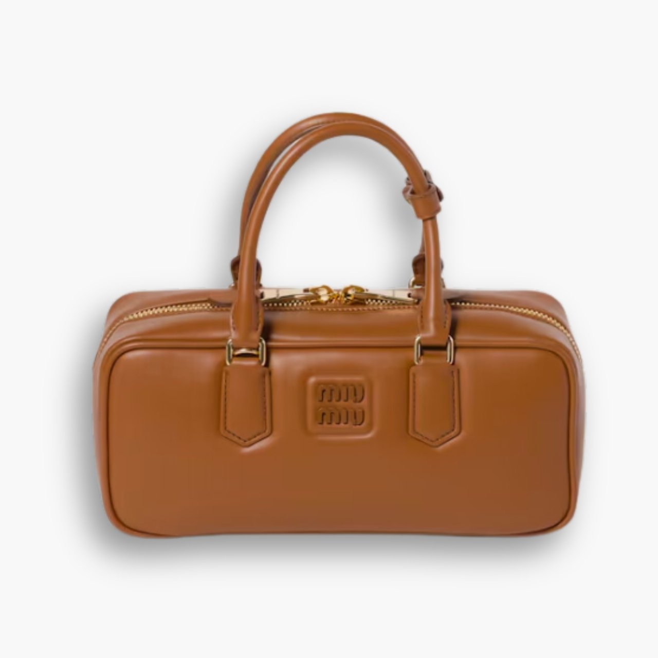ELG_MMB1004-1.jpg Miumiu Arcadie Leather Brown 28Cm - Image 1