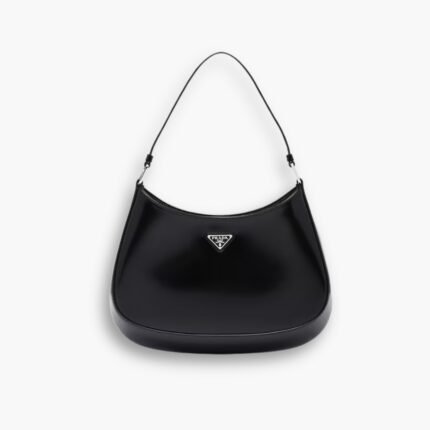 Prada Cleo Brushed Leather Black 27Cm
