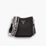 Prada Leather Shoulder Bag Black 20Cm