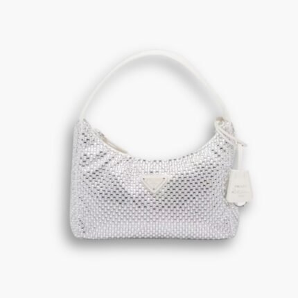 Prada Satin With Crystals White 21Cm