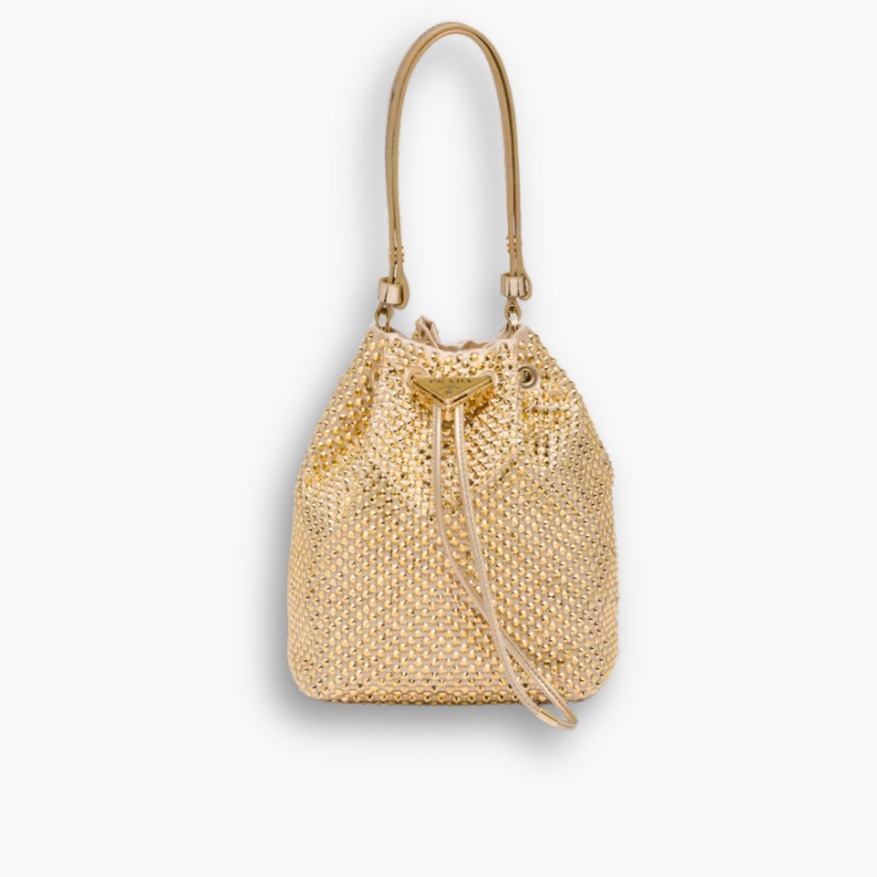 ELG_PRB1057.jpg Prada Satin Mini Bag With Crystals Platinum 20Cm - Image 1