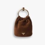 Prada Suede Mini Bag Cocoa Brown 19cm