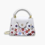 Louis Vuitton x Murakami Capucines East West Mini White 21Cm