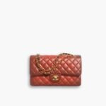 Chanel Classic Handbag Gradient Lambskin Brown 25cm A01112 B16859 NY562