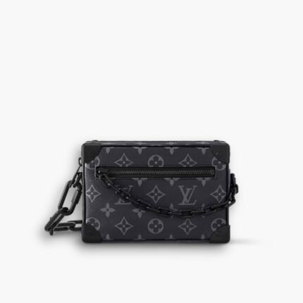 Louis Vuitton Mini Soft Trunk Bag Monogram Black 18cm M44735