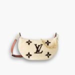Louis Vuitton Over The Moon Bag Monogram Giant Teddy Fleece White 28cm