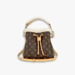 Louis Vuitton NéoNoé BB Bucket Bag Monogram Coated Canvas Shearling 25Cm