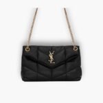 Saint Laurent Puffer Small Black 28cm 5774761el071000