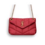 Saint Laurent Puffer Small Red 28cm 5774761EL076937