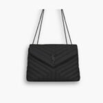 Saint Laurent Loulou Medium Black 32cm 574946dv7281000