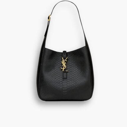 Saint Laurent Le 5 À 7 Supple Large Black Python 27cm