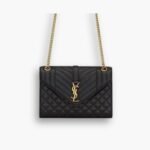 Saint Laurent Envelope Medium Black 24Cm