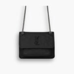 Saint Laurent Niki Baby In Vintage Brushed Palladium Black 22cm