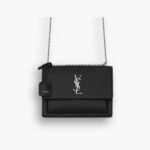 Saint Laurent Sunset Medium Mirror Effect Black 25Cm