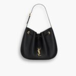 Saint Laurent Paris Vii Small Hobo In Grained Leather 30cm