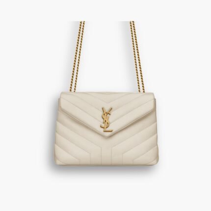Saint Laurent Loulou Small White 25cm