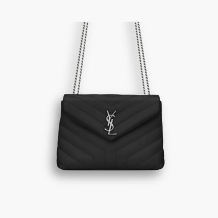 Saint Laurent Loulou Small Black Nickel 25cm