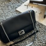 Fendi Baguette Large Bag Black 38cm 8BR828AS7AF1QD0 - Image 2