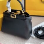 Fendi Peekaboo Iconic Bag  Black 23cm - Image 2