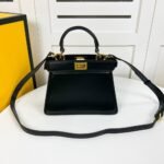 Fendi Peekaboo ISeeU Petite Bag Black 20cm 8BN335ABVEF0KUR - Image 2