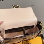 Fendi Baguette Multicolor Canvas Bag With FF Embroidery 25cm 8BR600ANH4F1MQL - Image 6