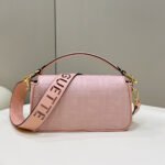 Fendi Baguette Canvas Bag Pink 28cm 8BR600AMCDF1J4A - Image 3