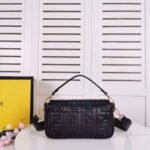 Fendi Baguette Nappa Bag Black 27cm - Image 3