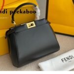 Fendi Peekaboo Iconic Bag  Black 23cm - Image 3