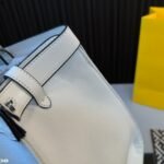 Fendi Peekaboo Bag FF Logo Black And White 40cm - Image 4