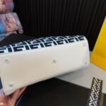 Fendi Peekaboo Bag FF Logo Black And White 40cm - Image 5