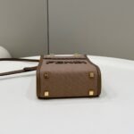 Fendi Sunshine Mini Bag Brown Flannel 18cm - Image 4