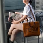 Fendi Sunshine Large Bag Brown 40cm 8BH372ABVLF0PWZ - Image 4