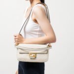 Fendi Baguette Canvas Bag White 28cm 8BR600AMCDF1CFK - Image 7