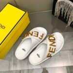 Fendi Fendigraphy Slides White - Image 3