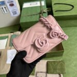 Gucci Marmont Bag Pink 16.5 cm 699757 UM8KV 5909 - Image 2