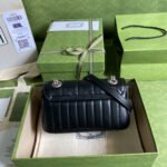 Gucci Marmont Mini Bag Black 23 cm 446744 UM8AN 1000 - Image 3