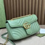 Gucci Marmont Bag Green 26 cm 443497 AABZC 3408 - Image 9