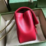 Gucci Marmont Mini Bag Red 18cm 739682 AABZC 6832 - Image 5
