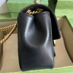 Gucci Marmont Mini Bag Black 18cm ‎739682 AABZC 1000 - Image 5