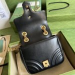 Gucci Marmont Mini Bag Black 18cm ‎739682 AABZC 1000 - Image 7
