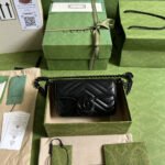 Gucci Marmont Bag Black 16.5 cm 699757 UM8KV 1000 - Image 9