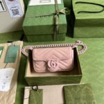 Gucci Marmont Bag Pink 16.5 cm 699757 UM8KV 5909 - Image 9