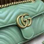 Gucci Marmont Bag Green 26 cm 443497 AABZC 3408 - Image 5