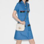 Gucci Marmont Mini Bag White 18cm 739682 AABZC 9022 - Image 10